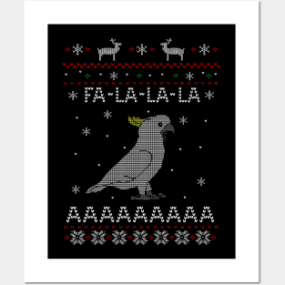 FA LA LA Ugly Christmas Sulphur Cockatoo Posters and Art